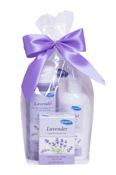 Dárkový balíček Levandule (125g+mléko 200ml+těl.šam. 250ml)