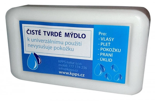 Čisté tvrdé mýdlo 250g Bílé