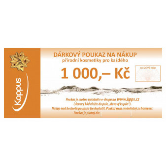 Dárkový poukaz na 1000 Kč