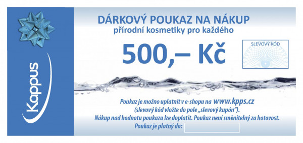 Dárkový poukaz na 500 Kč