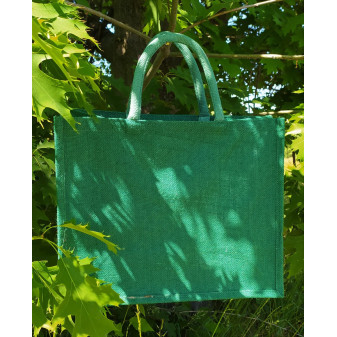 Nákupní taška JUTA 32x40x18  tmavě zelená