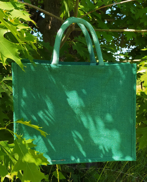 Nákupní taška JUTA 32x40x18  tmavě zelená