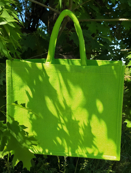 Nákupní taška JUTA 32x40x18  světle zelená