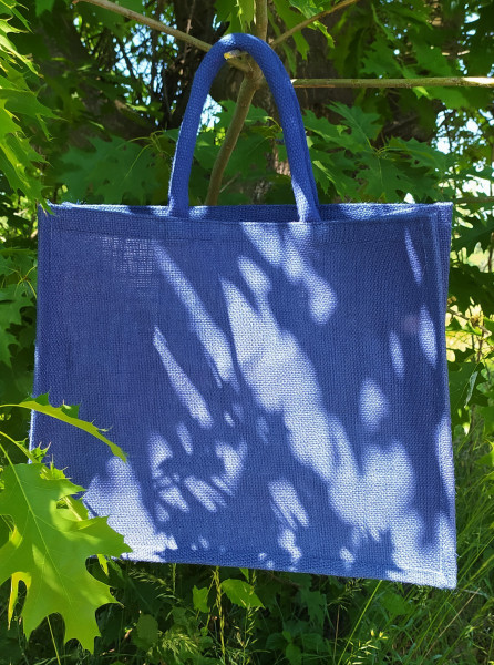 Nákupní taška JUTA 32x40x18 modrá