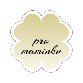 Visačka čtyřlístek Pro maminku matný podzim