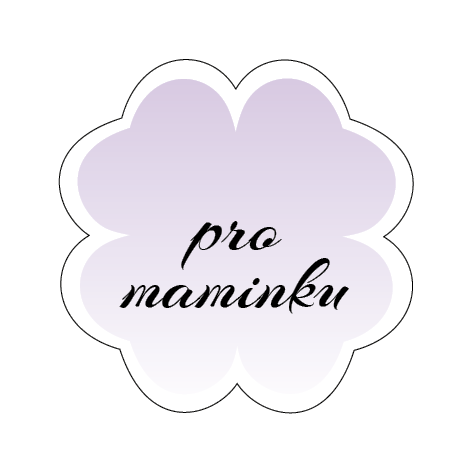 Visačka čtyřlístek Pro maminku fialová